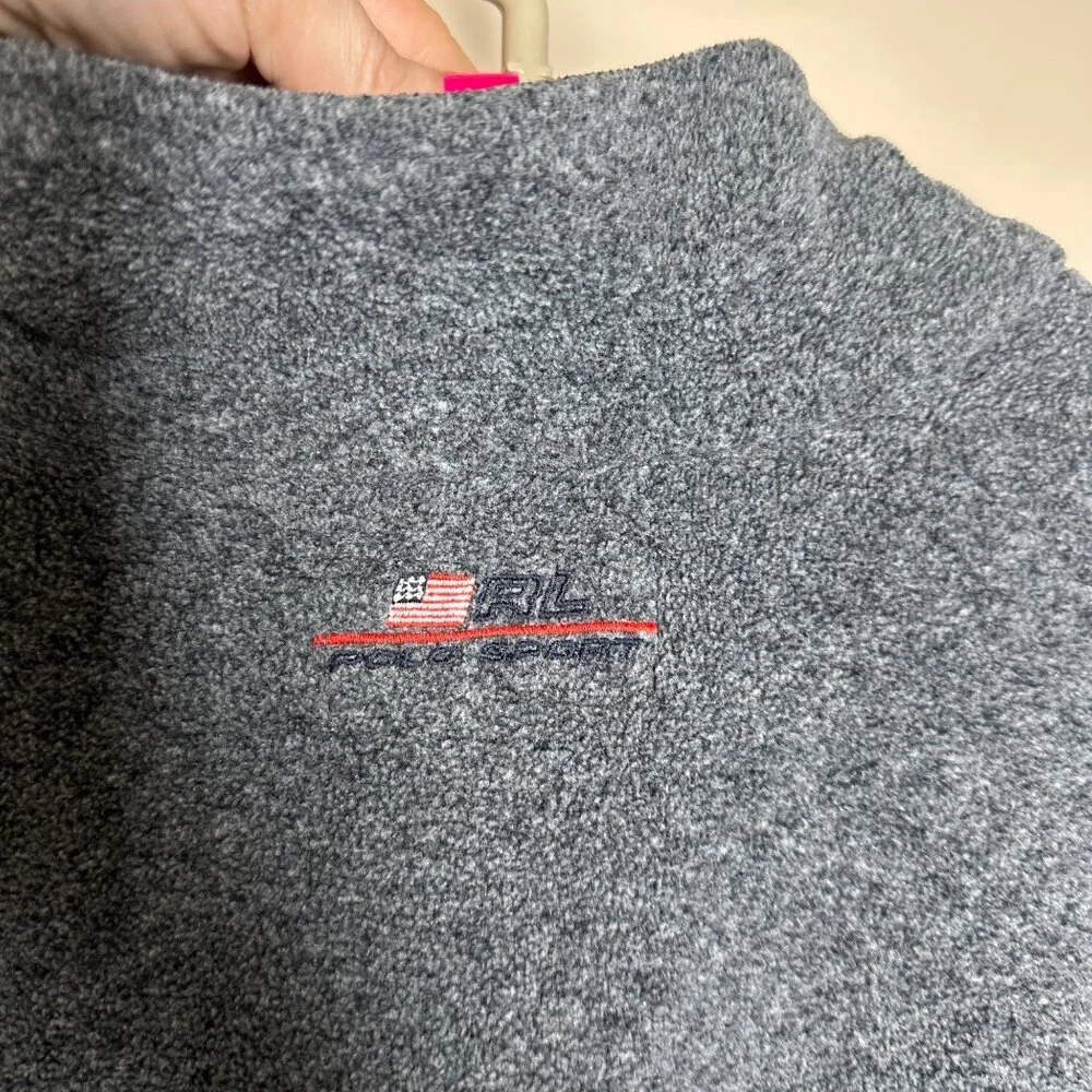 VTG Polo Sport Ralph Lauren Quarter Fleece Sweatshirt Mens Size XXL Y2K Pullover